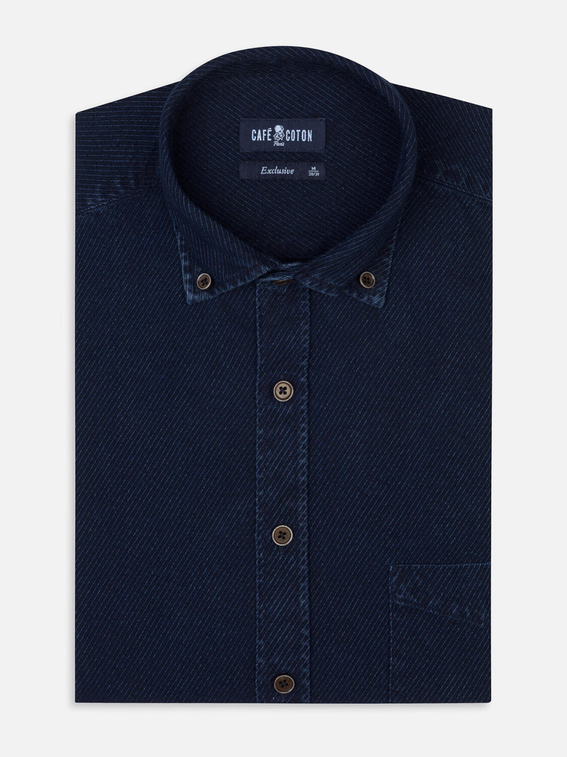Hemd Hawke indigo - Button-Down-Kragen