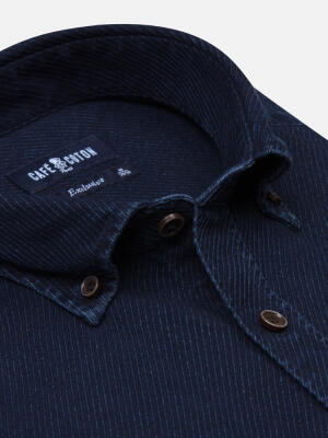 Hemd Hawke indigo - Button-Down-Kragen