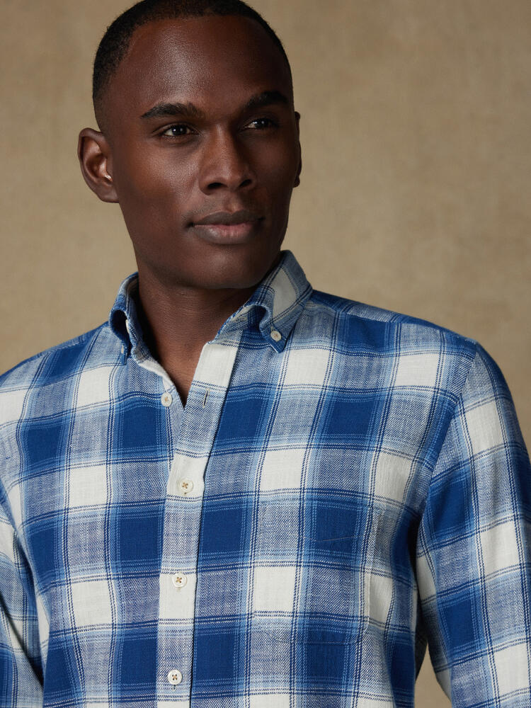 Chemise Horace à motif tartan - Col Boutonné