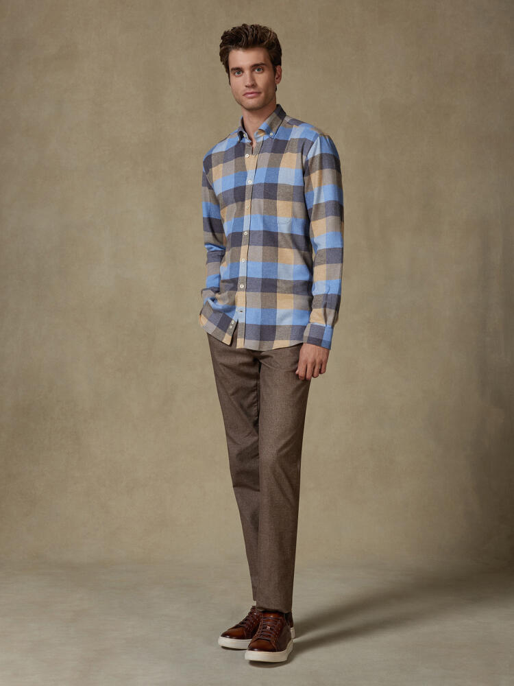 Hemd Howler aus Flanell - Button-Down-Kragen