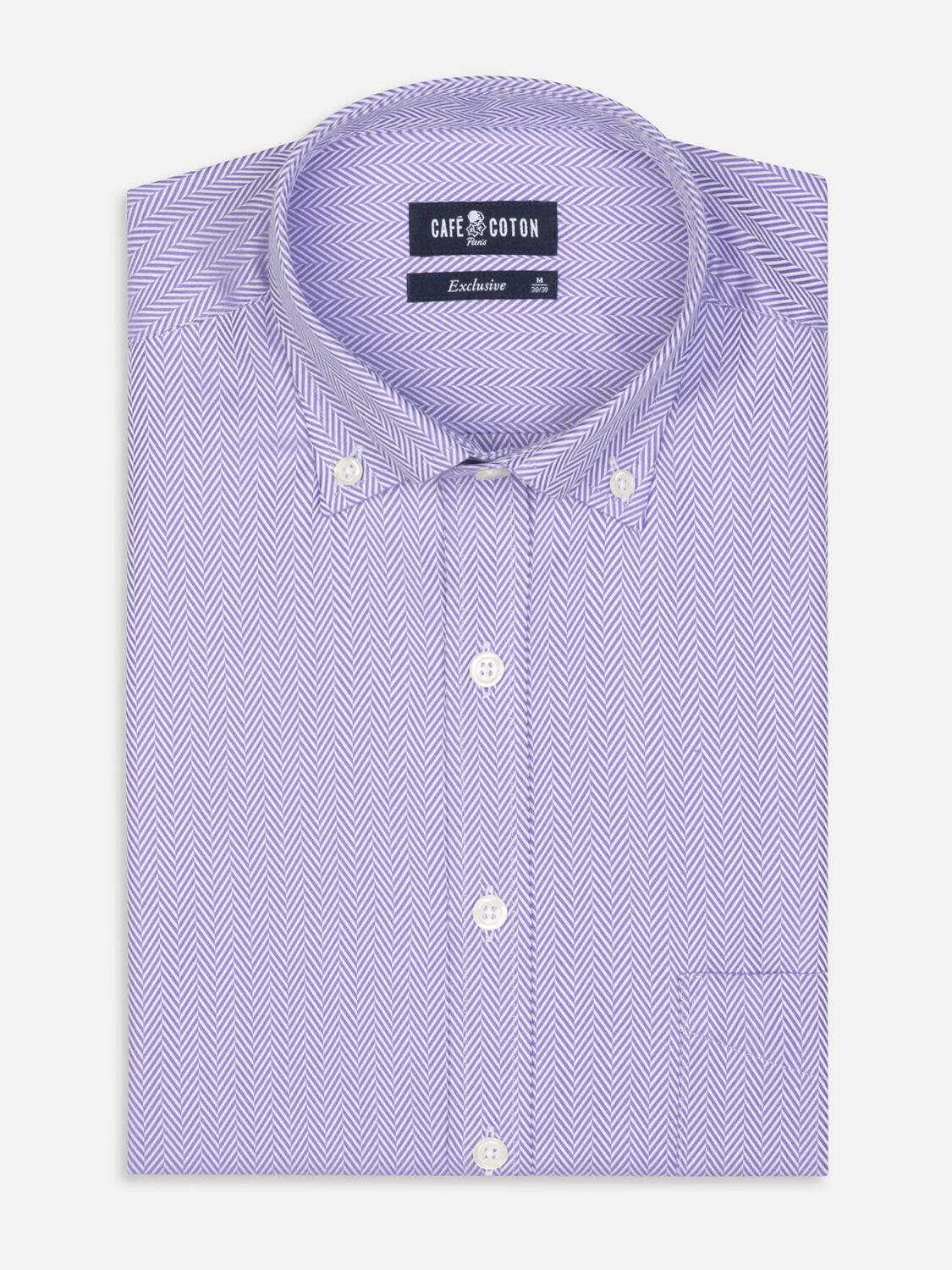 Parma Visgraat Overhemd - Button-down kraag