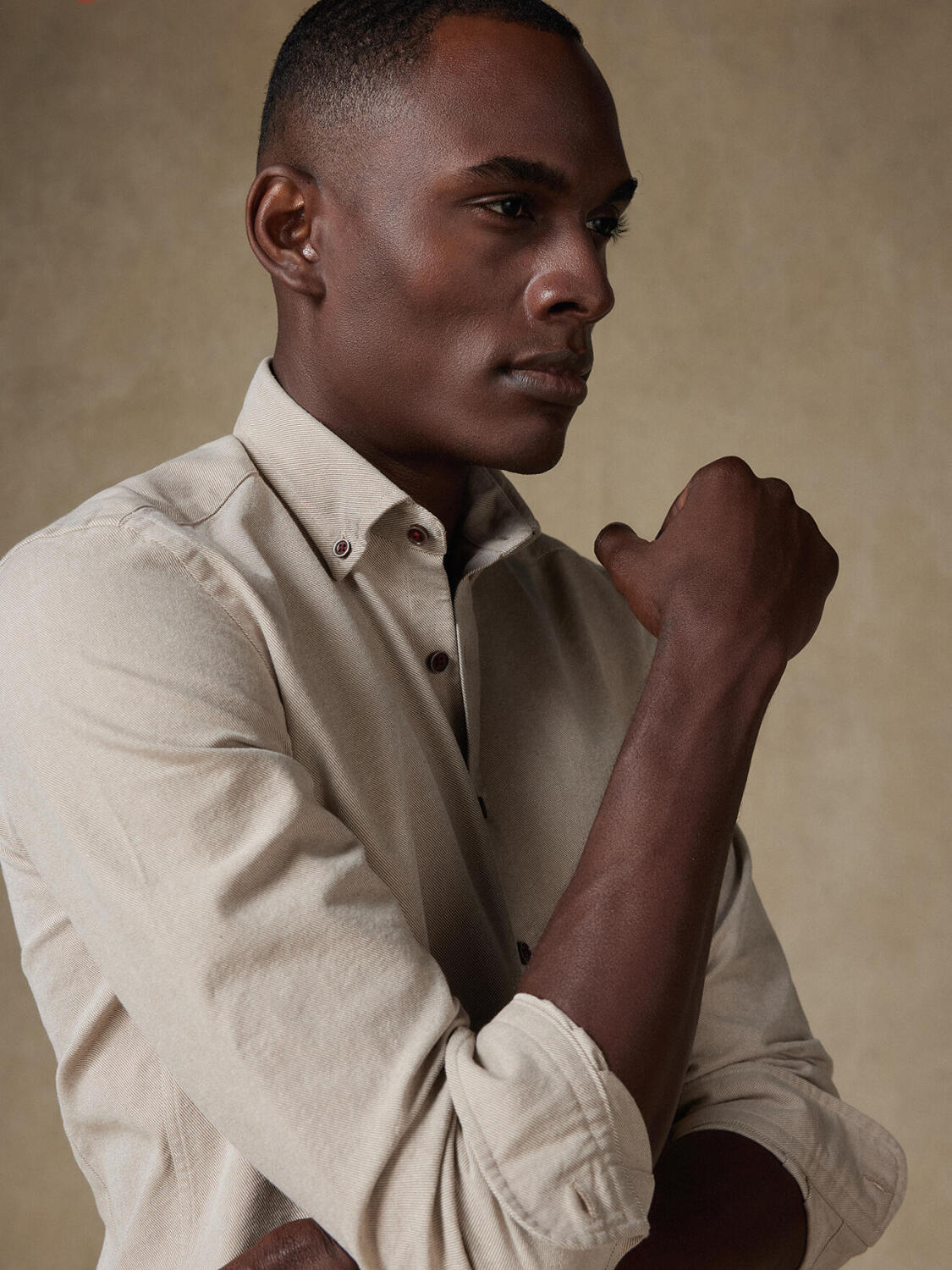 Camicia Iseo in cotone drill - Con bottoni