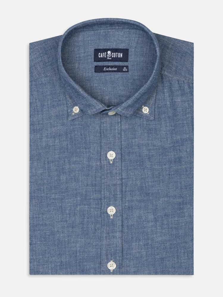 Jef chambray Hemd - Button down Kragen