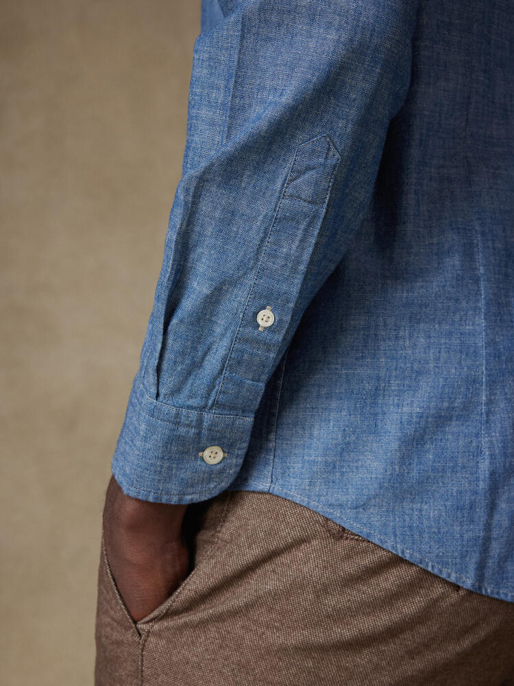 Jef chambray Hemd - Button down Kragen