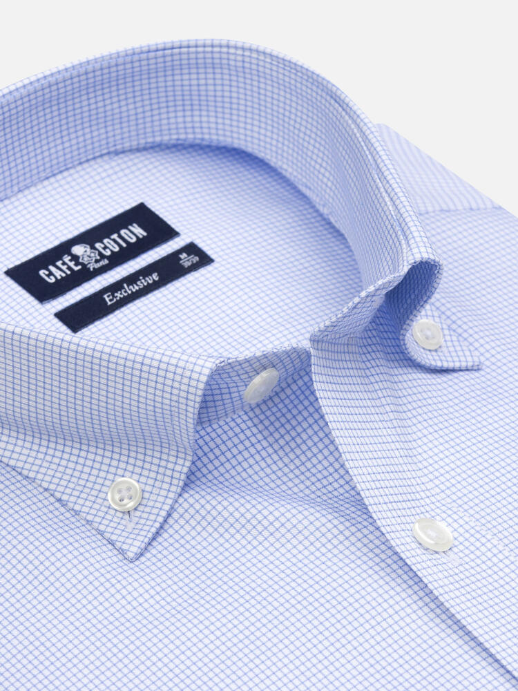 Lenny Sky Check Shirt  - Button down collar