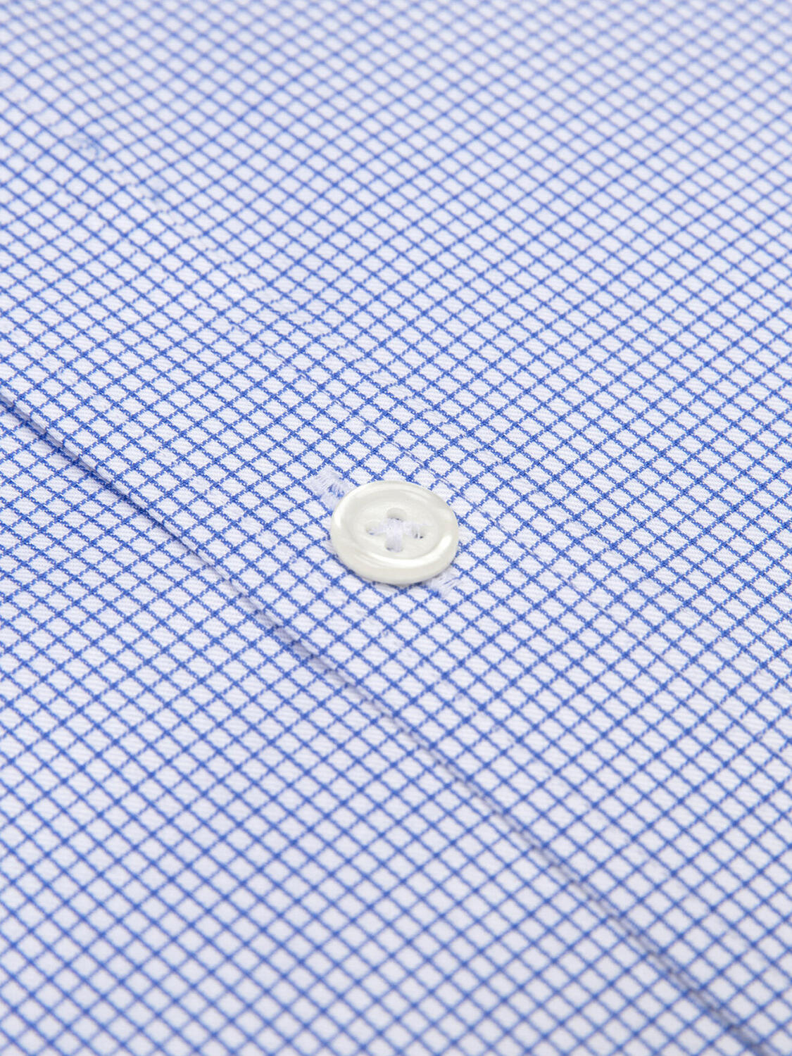 Overhemd Lenny met ruitjes blauw - Buttown down