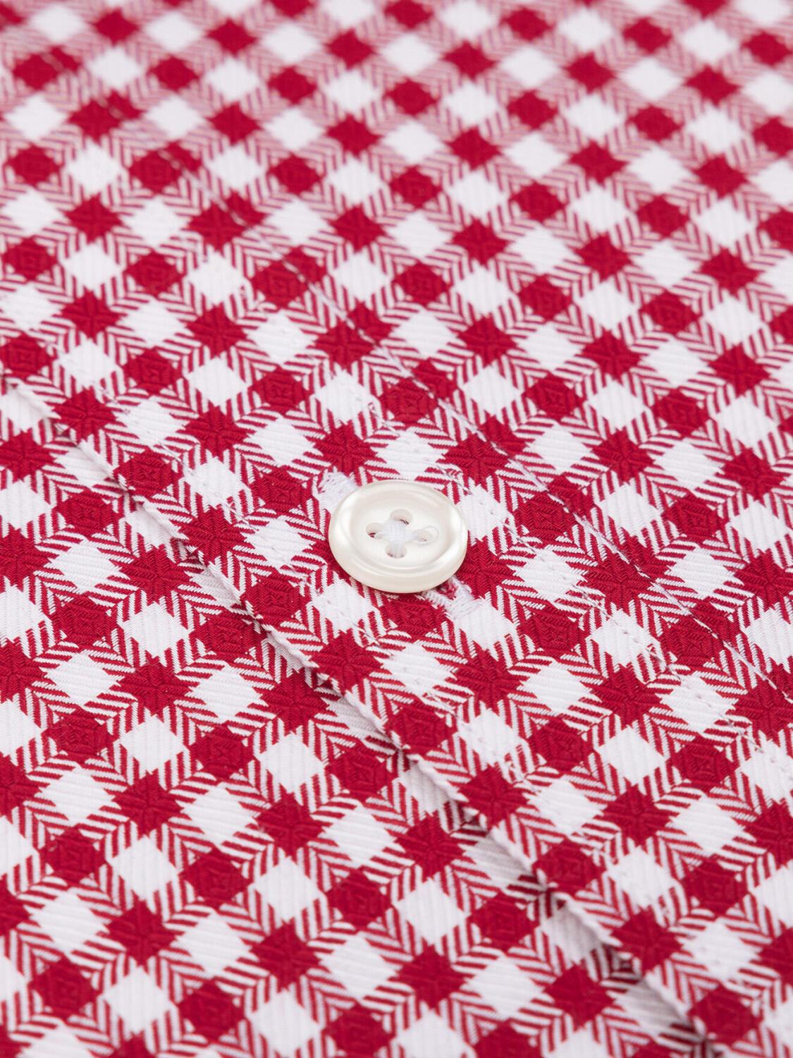 Lucas Red Check Shirt  - Button down collar