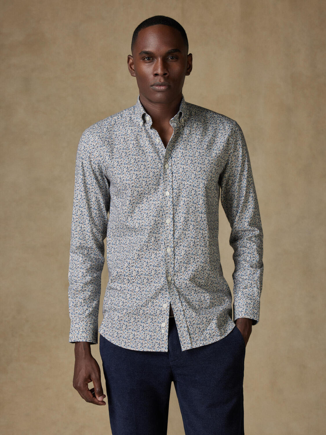 Chemise Mackays à imprimé floral - Col Boutonné