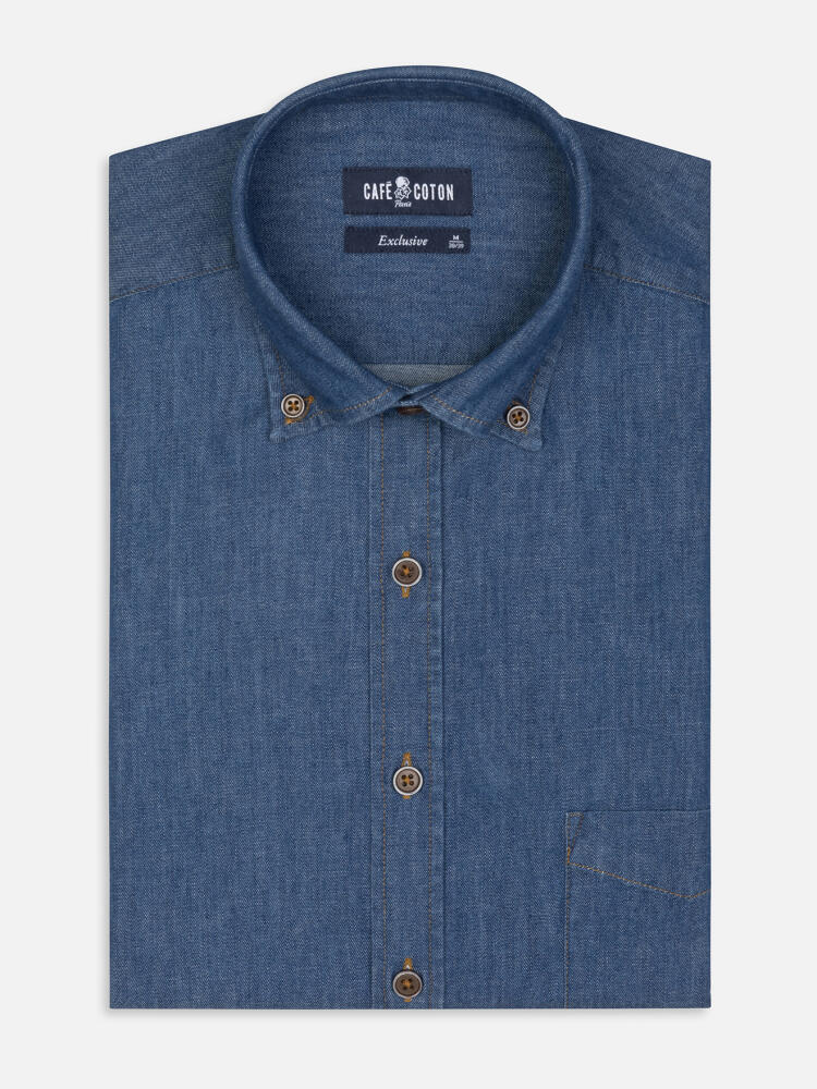 Chemise Malo en denim - Col Boutonné