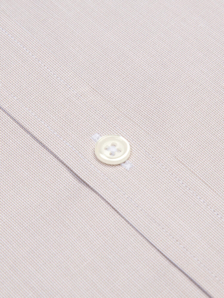 Korbgeflecht Hemd sand   - Button down Kragen