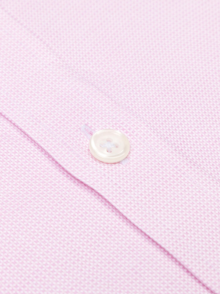 Camicia a trecce rosa - Colletto abbottonato