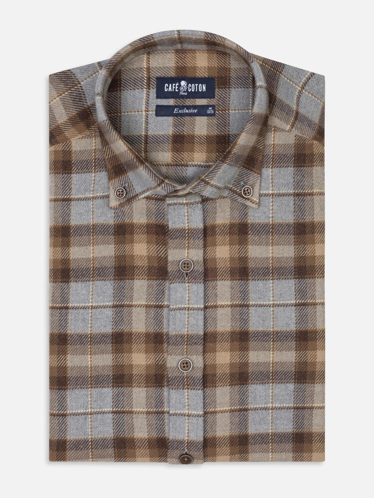 Chemise Neil à motif tartan - Col Boutonné