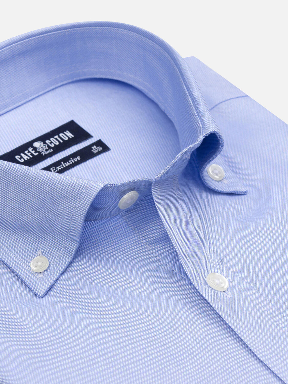 Oxfordhemd himmelblau - Buttondown Kragen