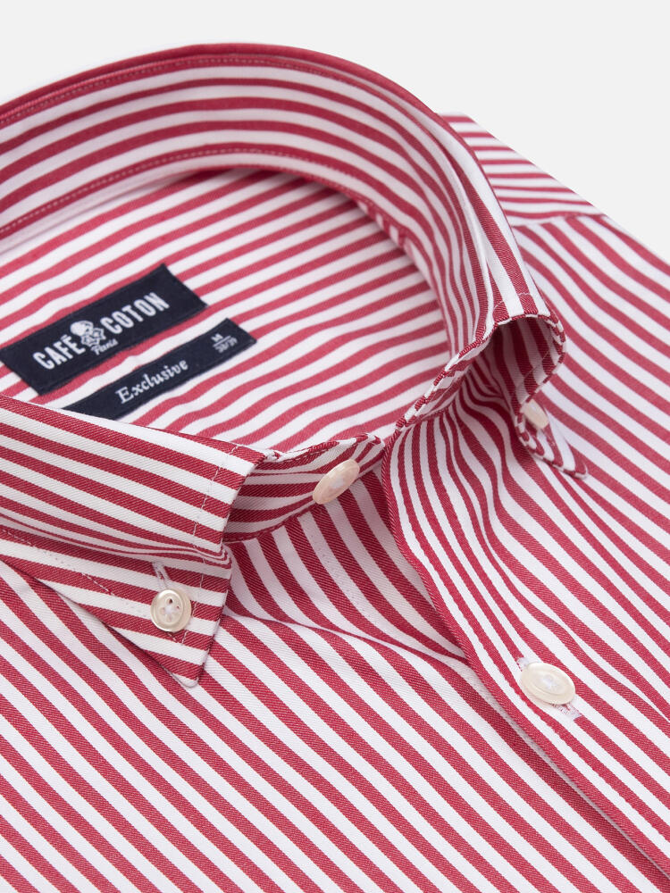 Camicia Nick Red Stripe - Colletto abbottonato