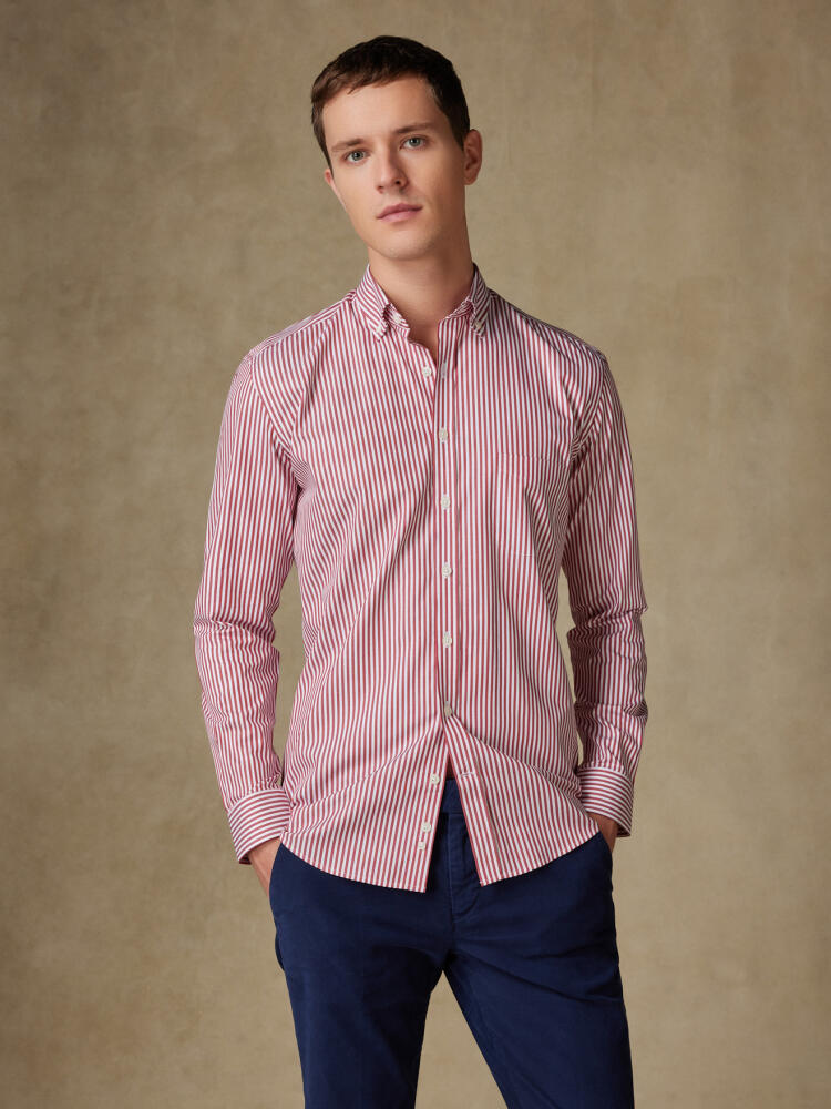 Camicia Nick Red Stripe - Colletto abbottonato