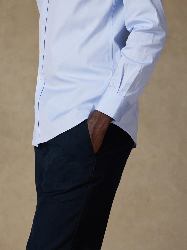 Sky pin point shirt  - Button down collar