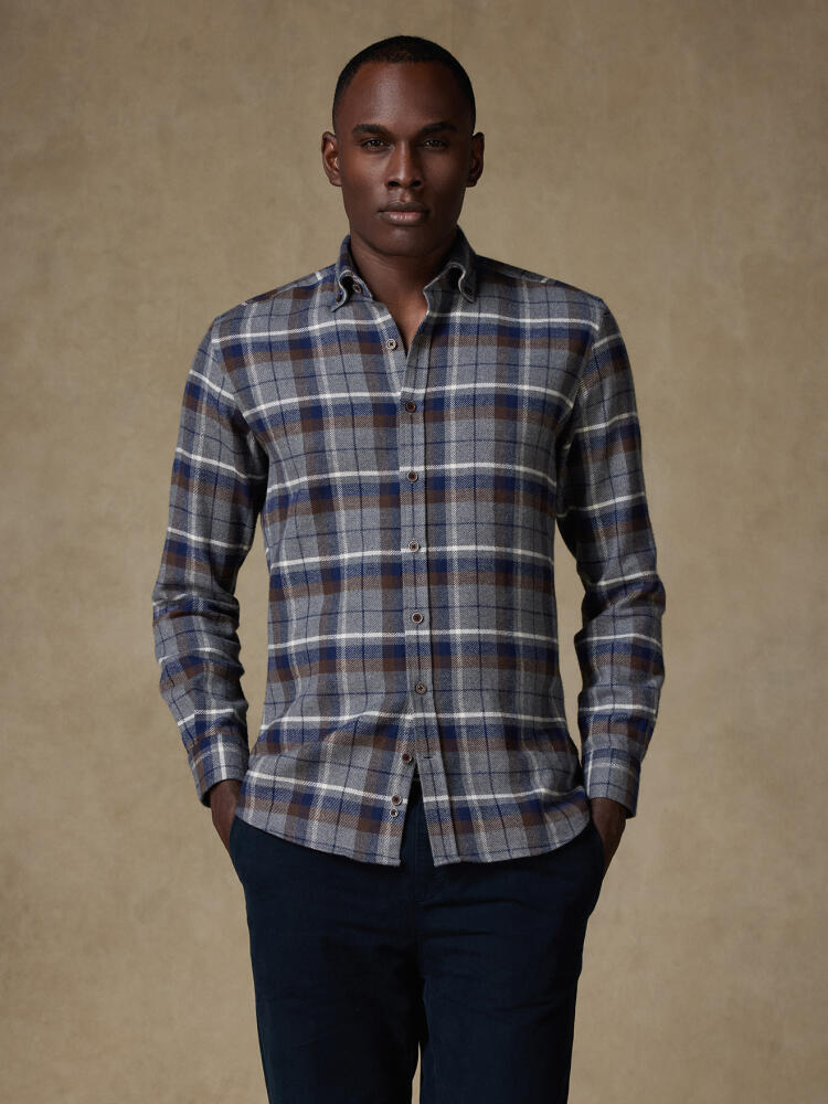 Saul Tartan shirt - Buttoned down collar