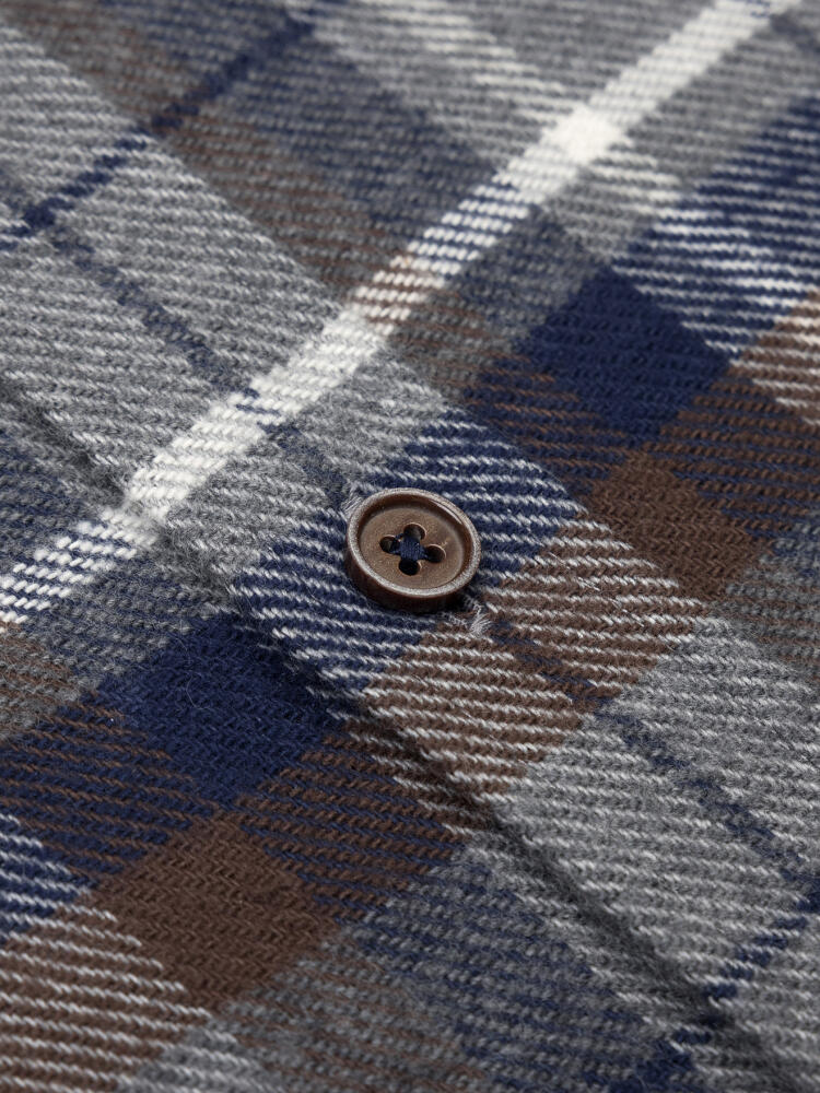 Chemise Saul à motif tartan - Col Boutonné