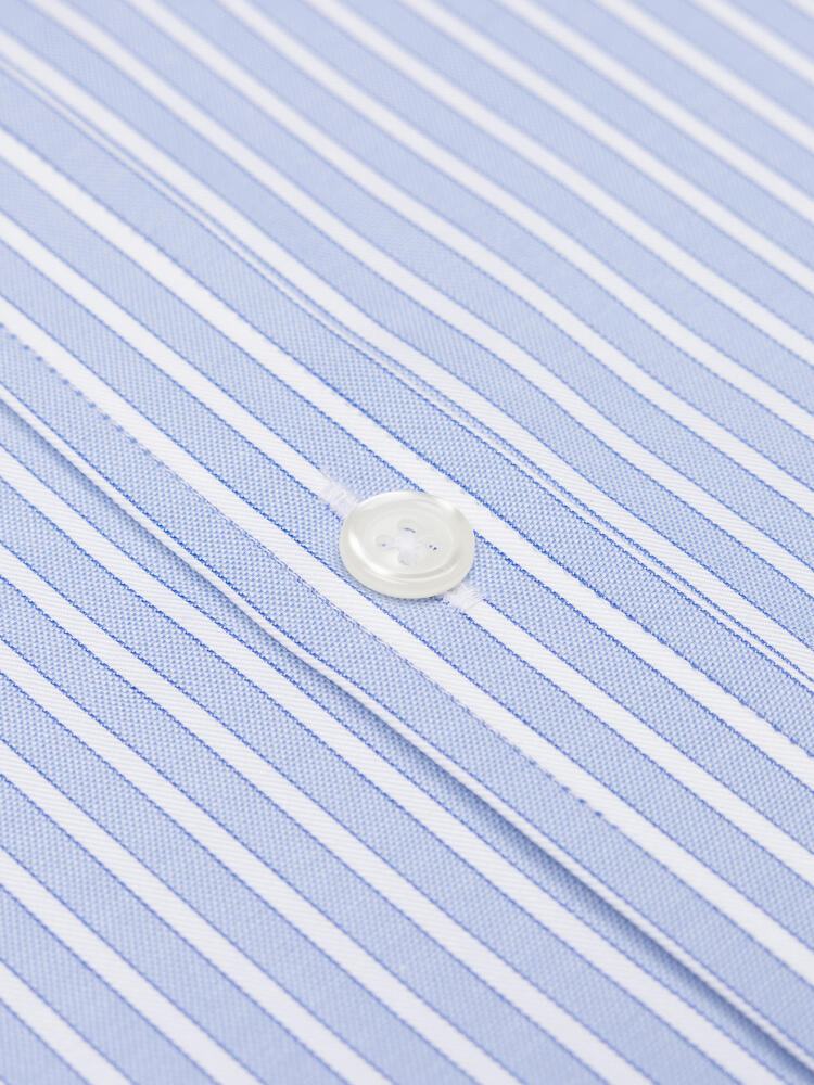 Shepherd sky stripe shirt  - Button down collar