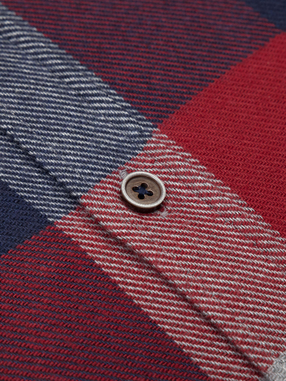 Chemise cintrée Alec en flanelle à motif tartan - Col Boutonné