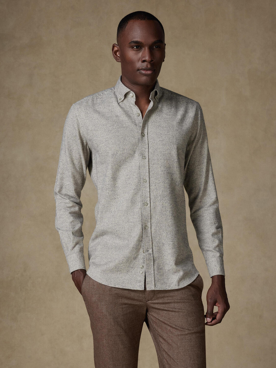 Bill FlanellHemd - Slim Fit - Button down Kragen