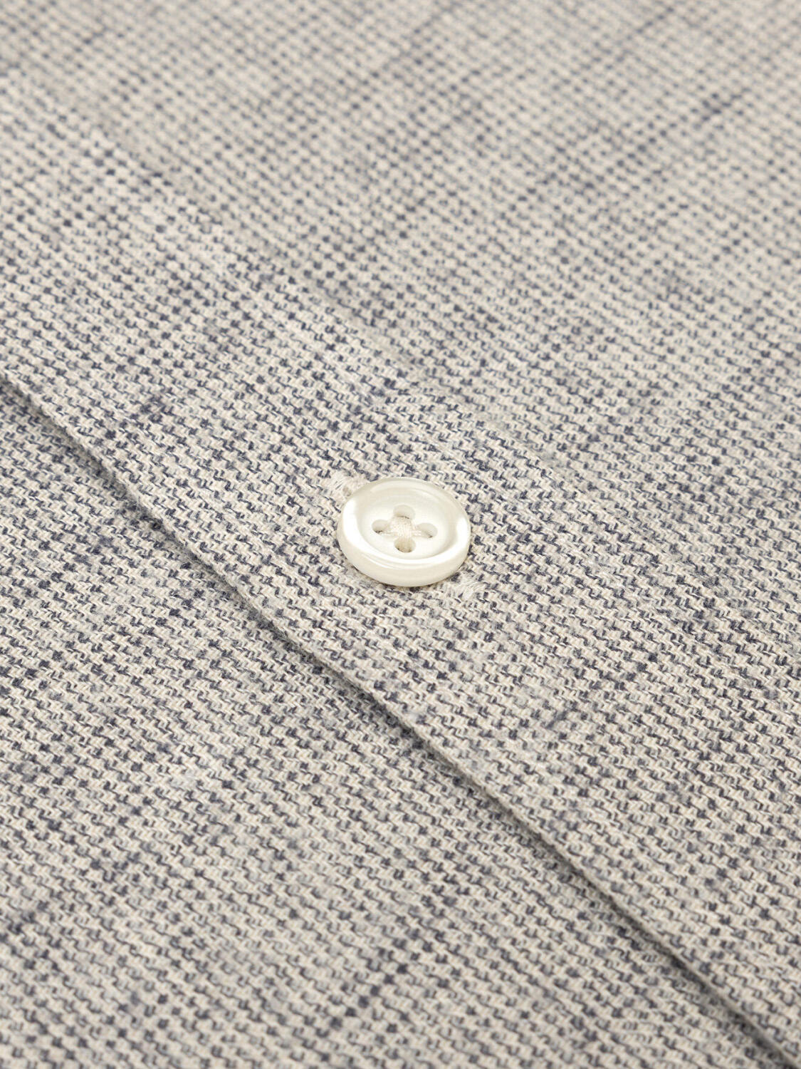 Bill flannel slim fit shirt - Button-down collar