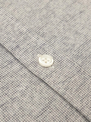 Bill flannel slim fit shirt - Button-down collar