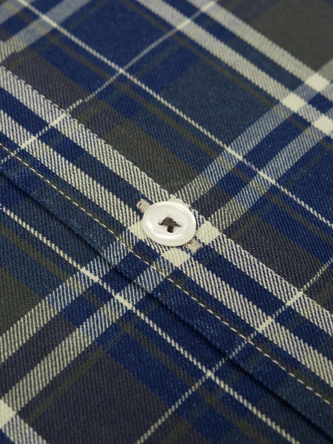 Camicia slim fit Boxy in indigo - Cuello button-down