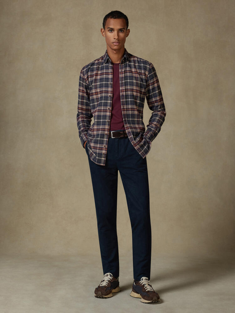 Overhemd Cadell in flanel - Button-down kraag