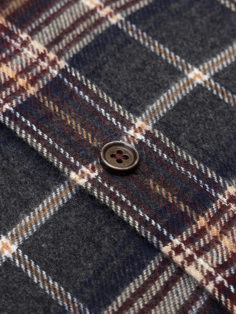 Overhemd Cadell in flanel - Button-down kraag