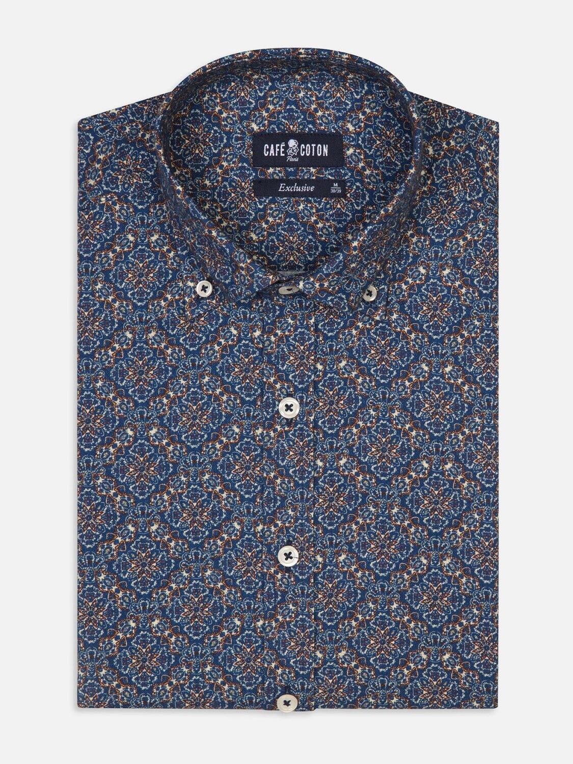 Uitgerust overhemd Casper - Knoophalsband