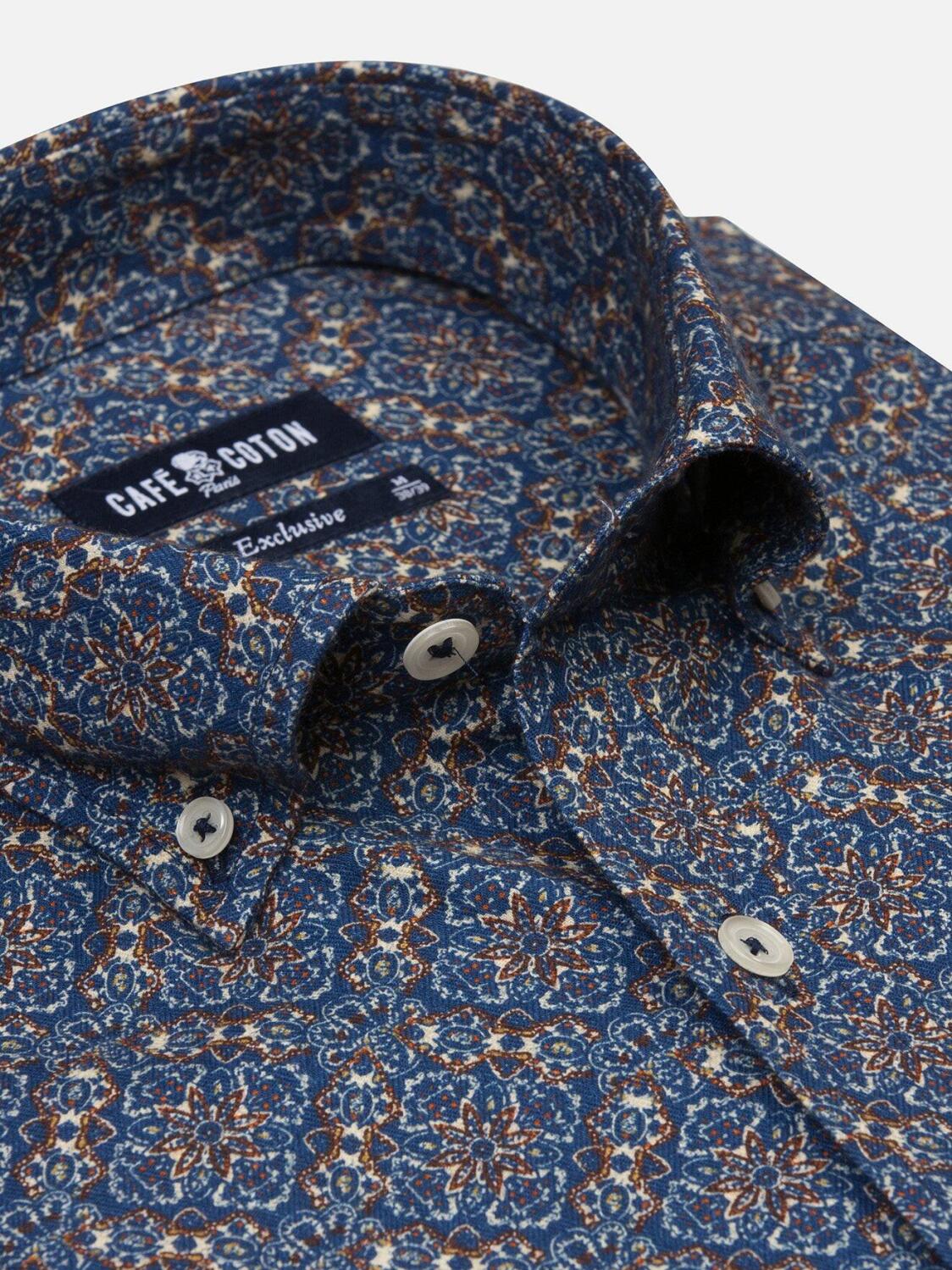 Uitgerust overhemd Casper - Knoophalsband