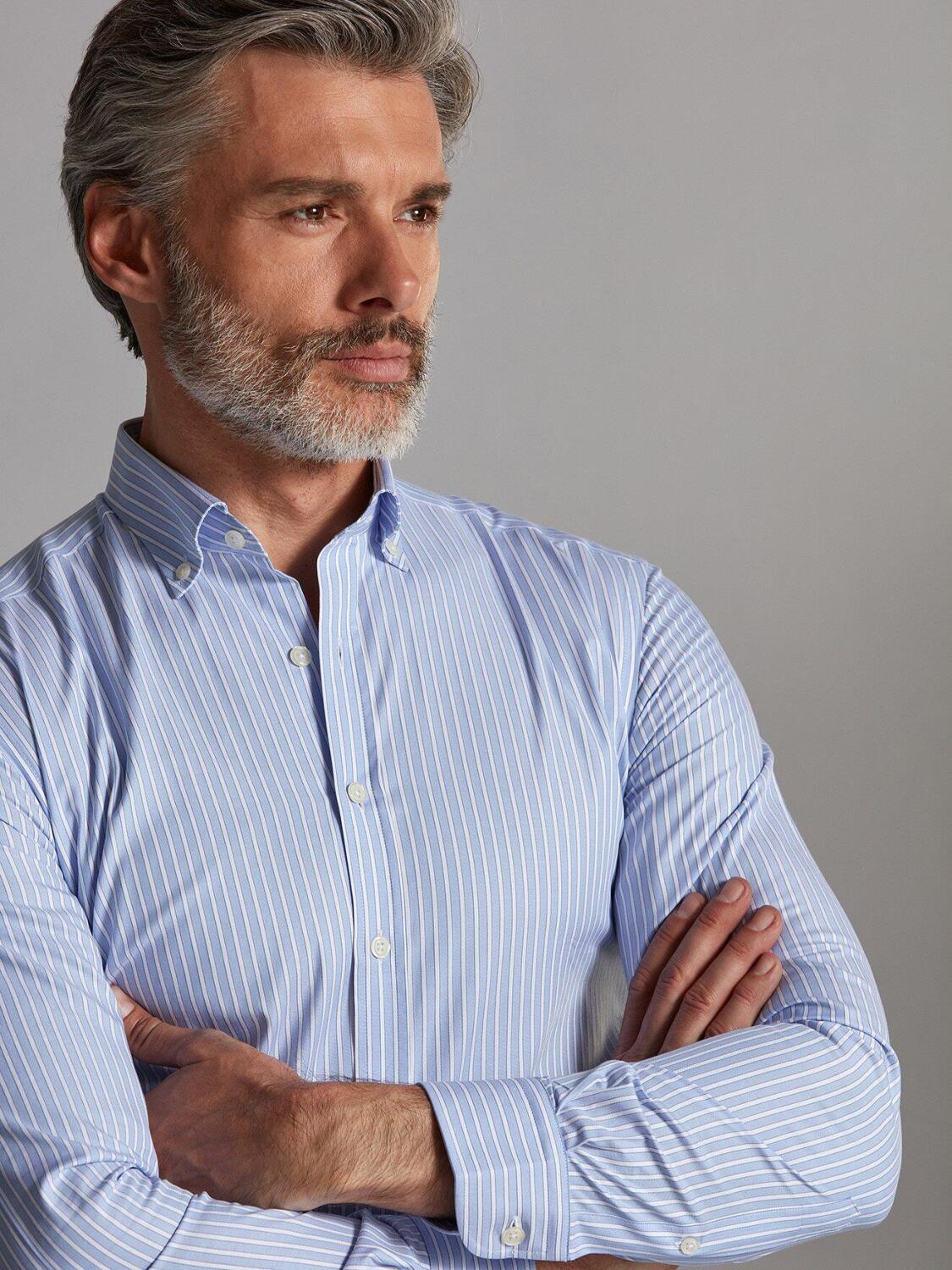 Camicia Colin a righe - Collo Abbottonato