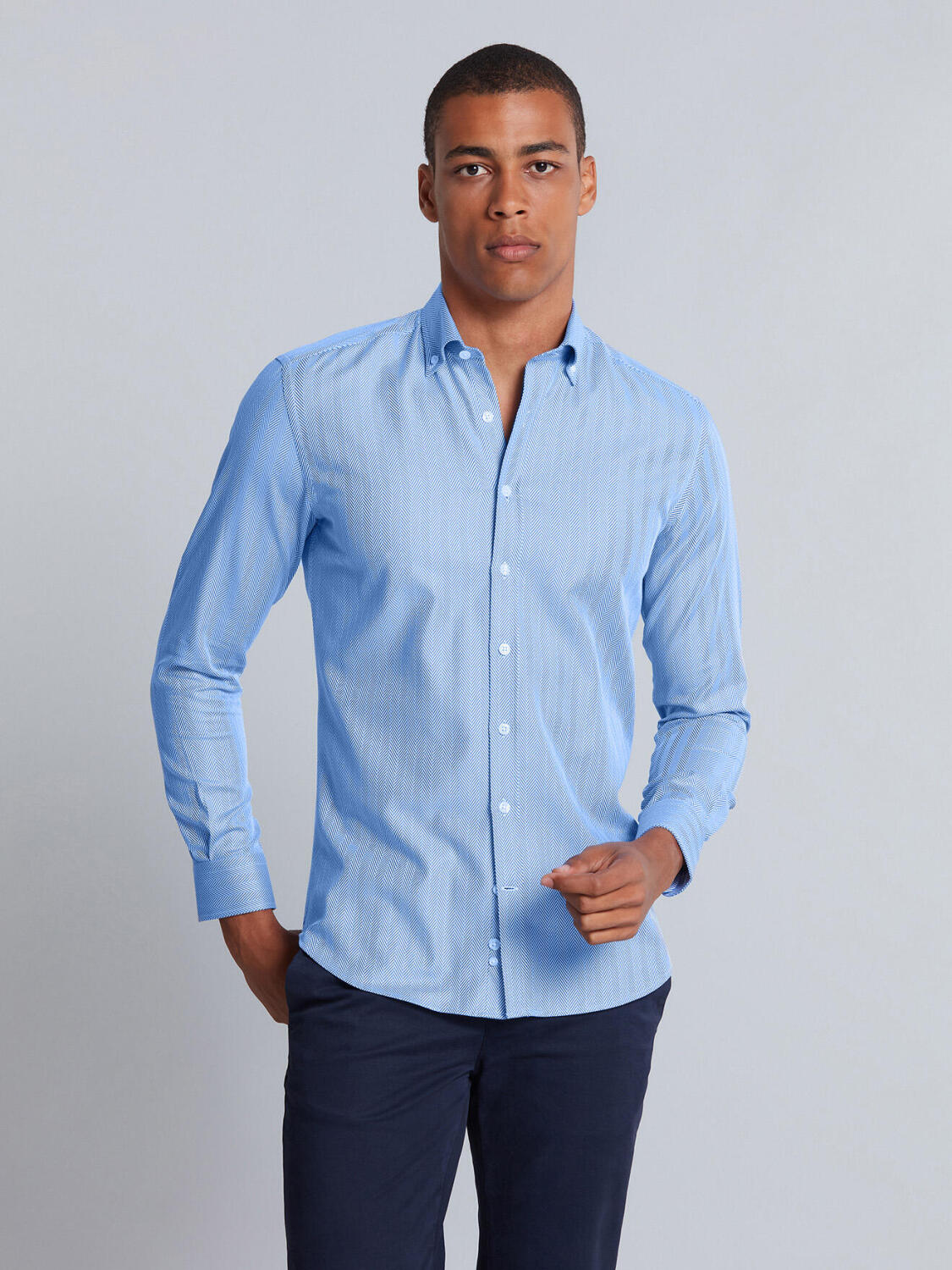 Chemise cintr&eacute;e Come - Col Boutonn&eacute;