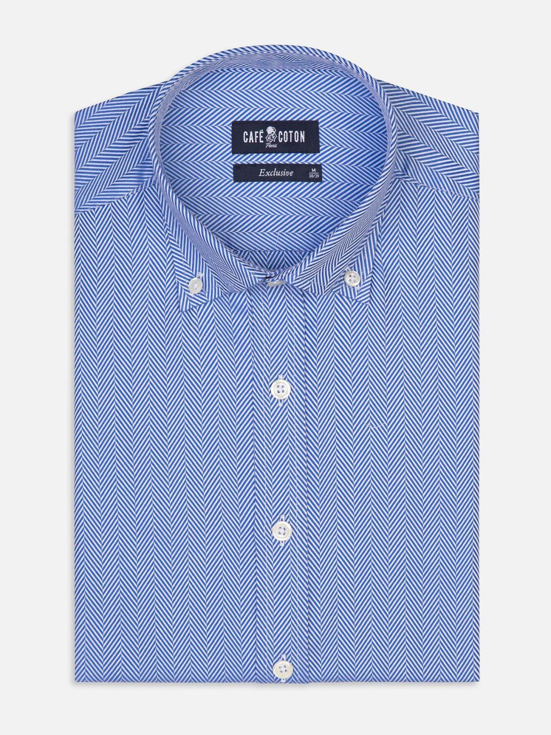 Camicia aderente Come - Collo abbottonato