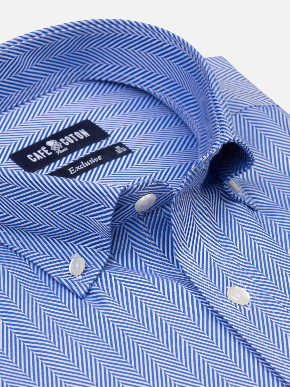 Camicia aderente Come - Collo abbottonato