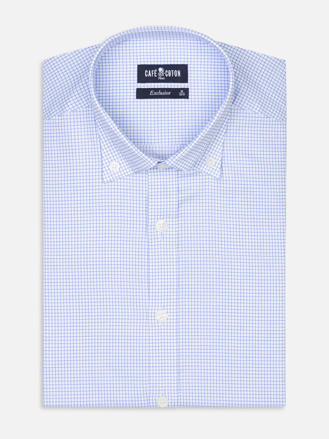 Conor sky Karohemd - Slim Fit - Button down Kragen