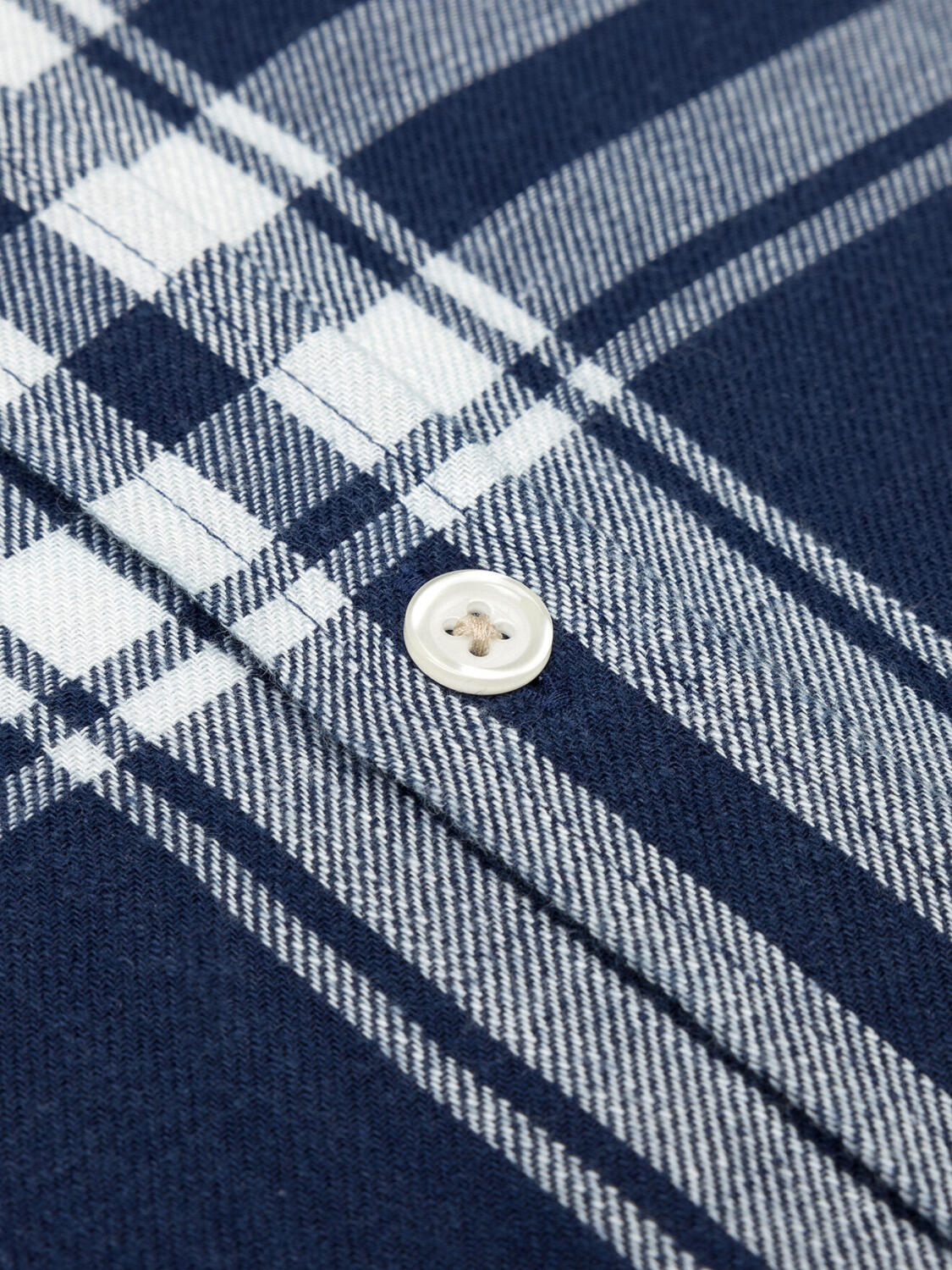 Camicia slim fit Dyan tartan indaco - Con bottoni