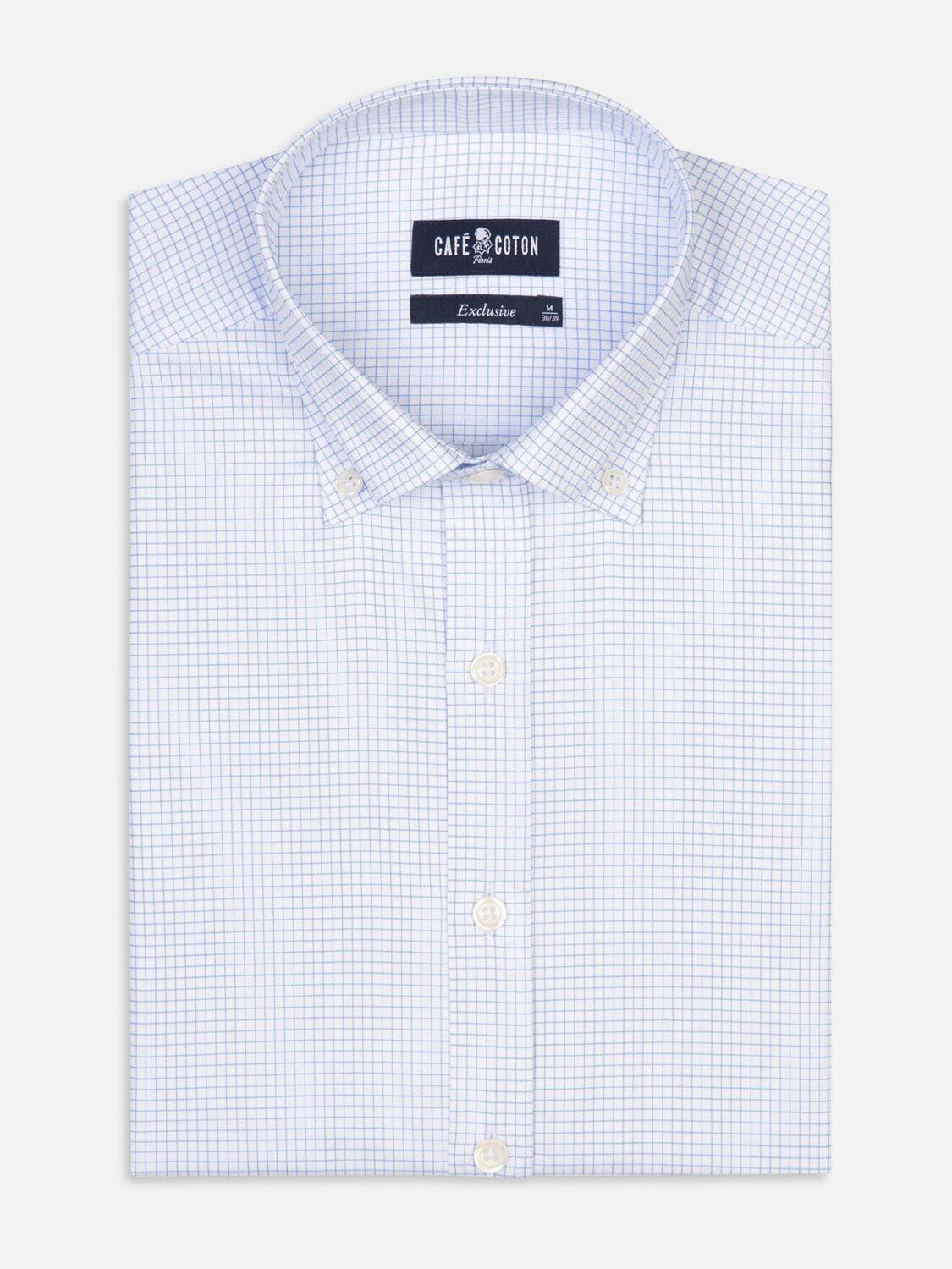 Hemdbluse Gill mit Karomuster - Knopfleiste