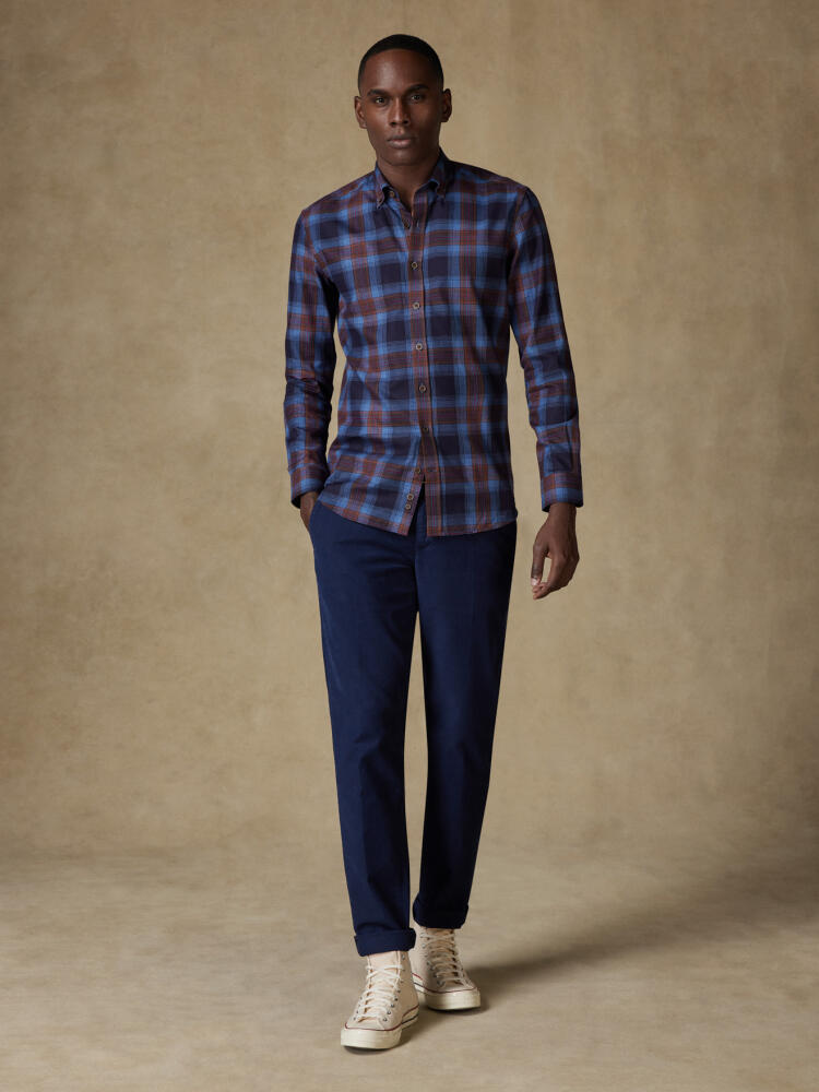 Gleen Tartan slim fit shirt - Button down collar