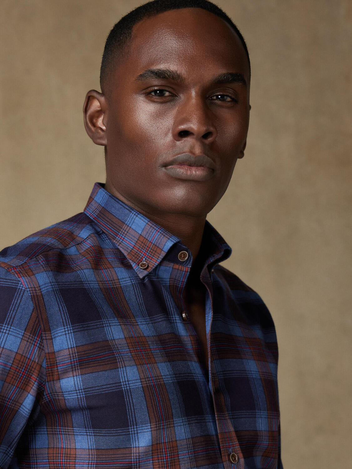 Camicia slim fit Gleen Tartan - Colletto abbottonato