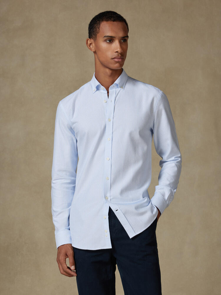 Grab sky brushed oxford slim fit shirt - Button-down collar