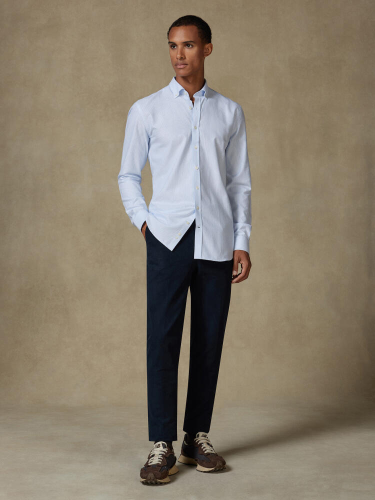 Grab sky brushed oxford slim fit shirt - Button-down collar