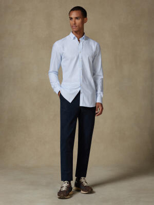 Grab sky brushed oxford slim fit shirt - Button-down collar