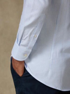 Grab sky brushed oxford slim fit shirt - Button-down collar