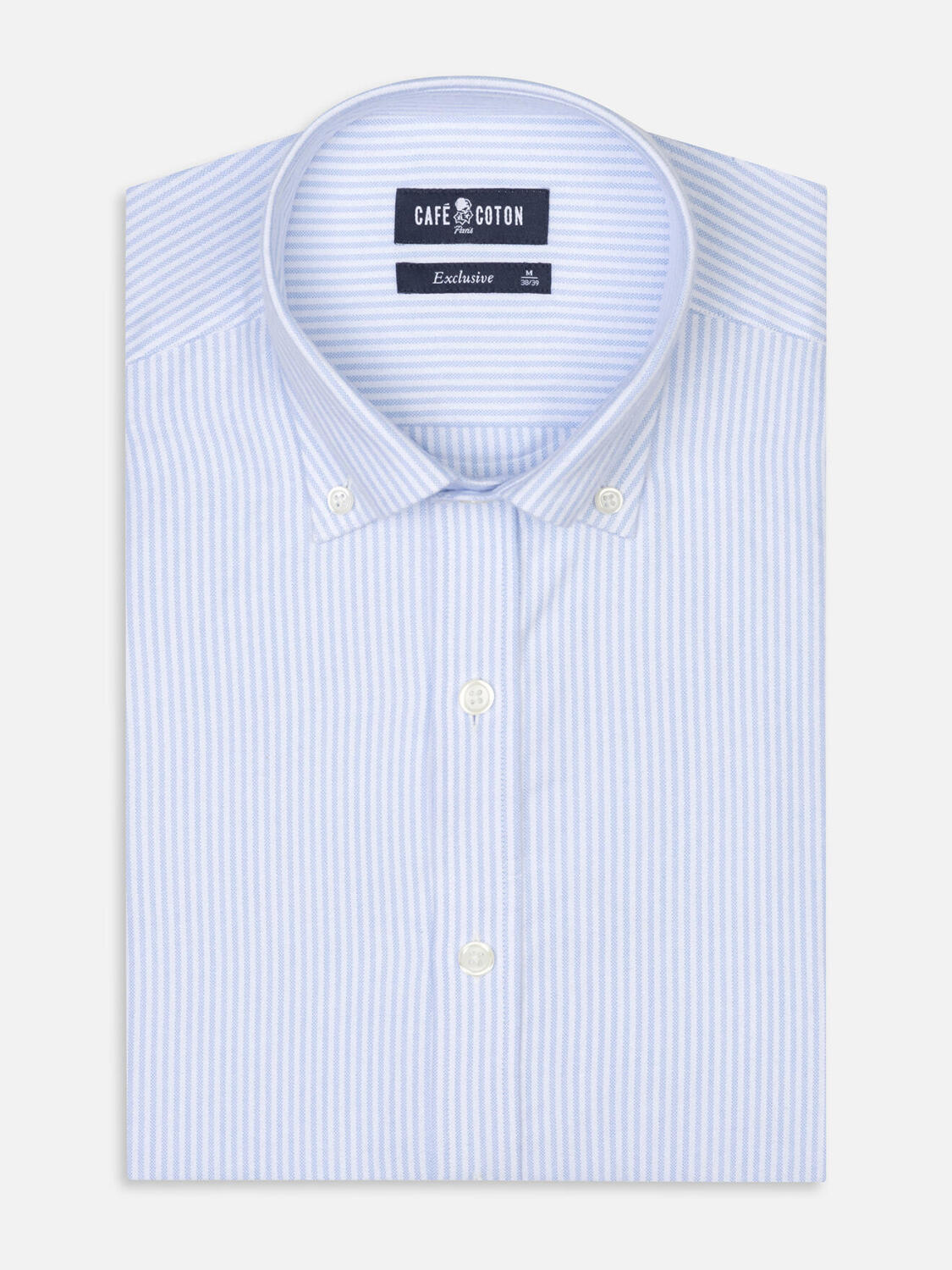 Grab sky brushed oxford slim fit shirt - Button-down collar