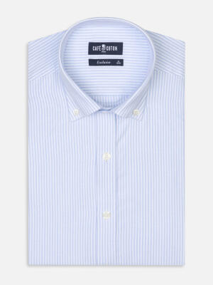 Grab sky brushed oxford slim fit shirt - Button-down collar