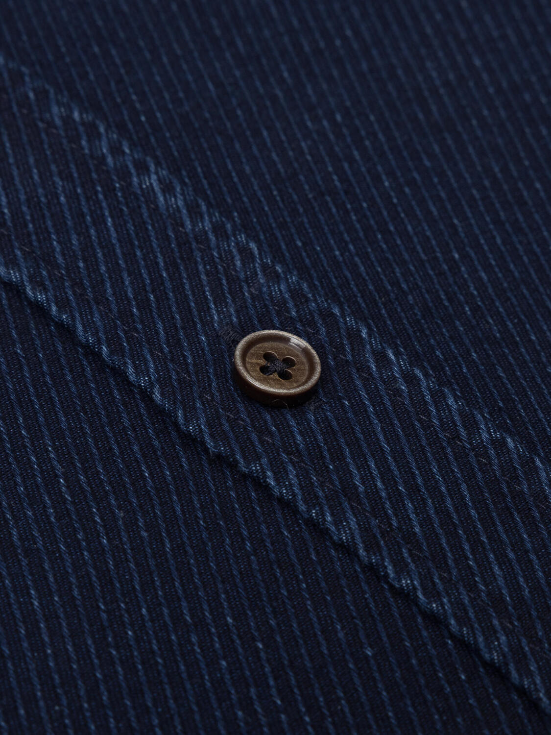 Tailiertes Hemd Hawke indigo - Button-Down-Kragen