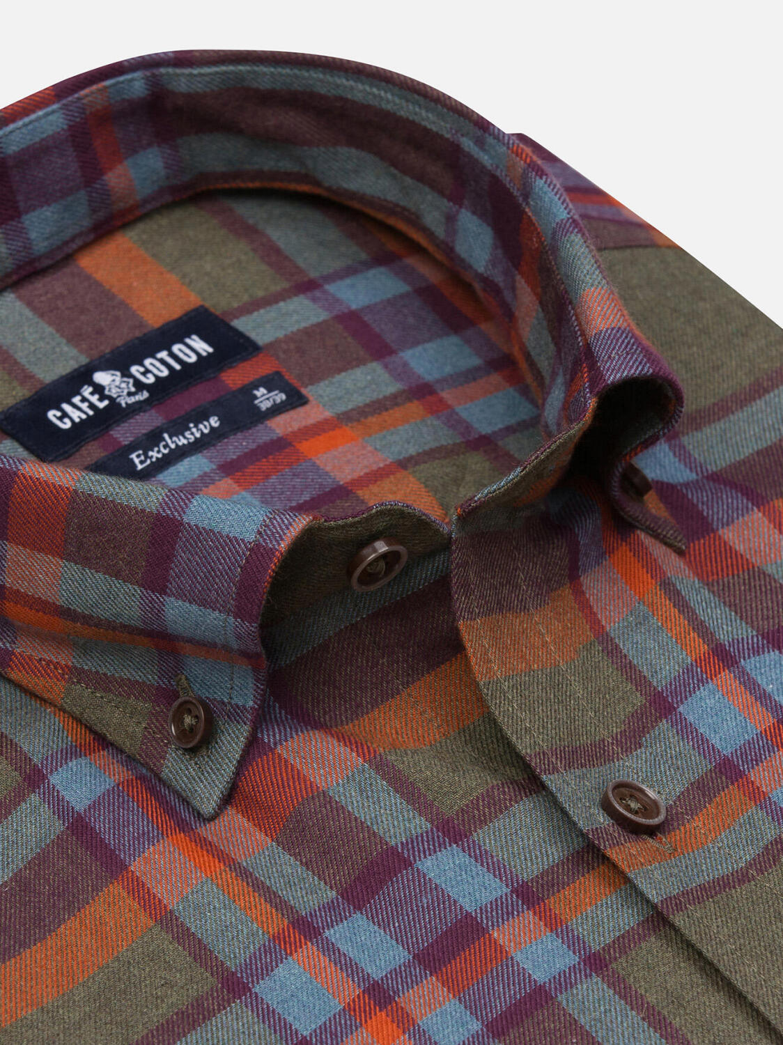 Hector Tartan slim fit shirt - Button down collar