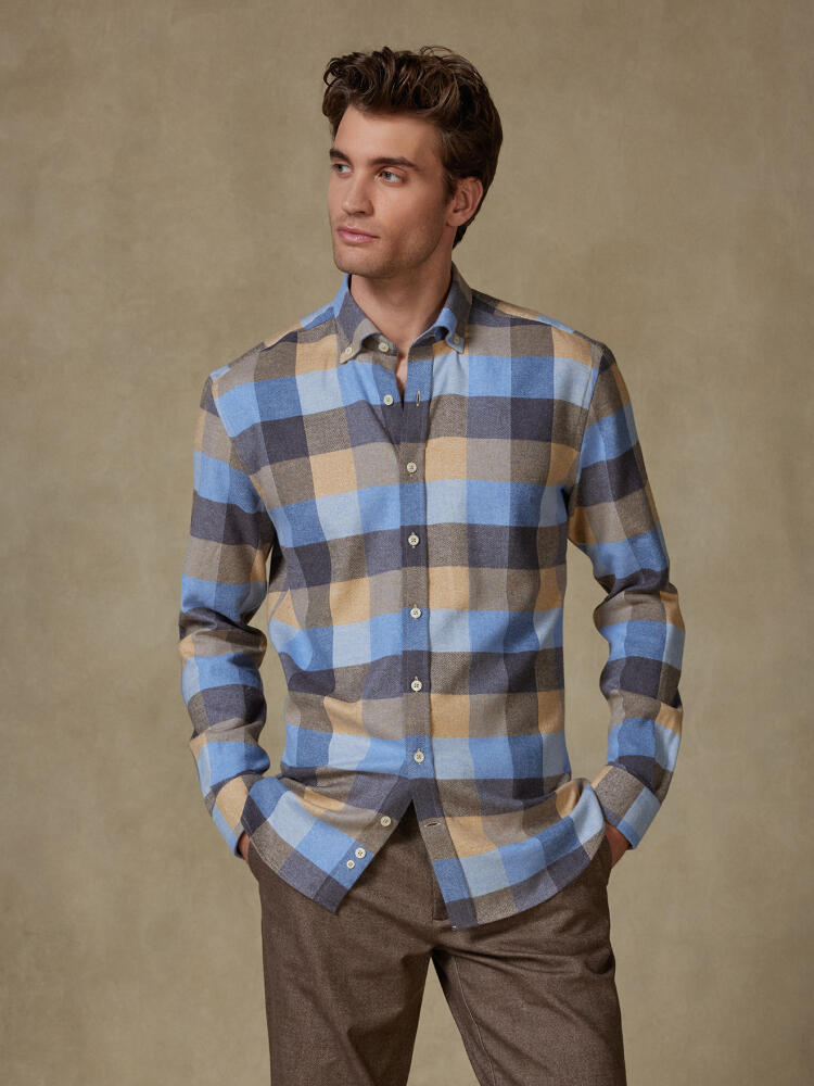 Howler flannel slim fit shirt - Button-down collar